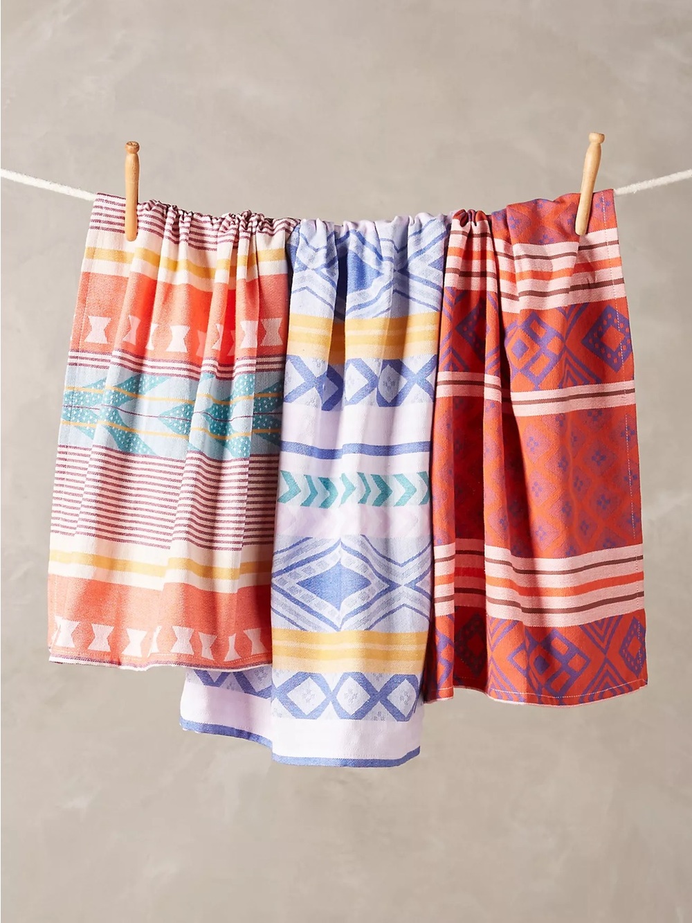 New🌟Anthropologie-Akilah Jacquard Dish Towel Set